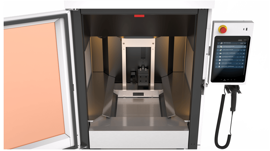 打开的 PSLA 270 3 D 打印机显示软件的用户界面