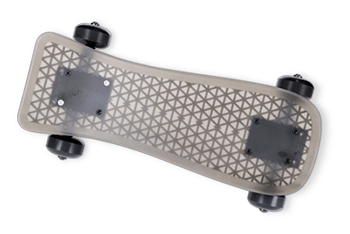 MJP 5600 多材料 3D 打印机上的 3D 打印功能原型滑板